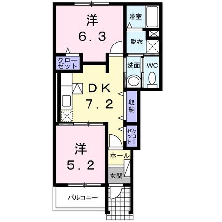 西熊本駅 徒歩31分 1階の物件間取画像